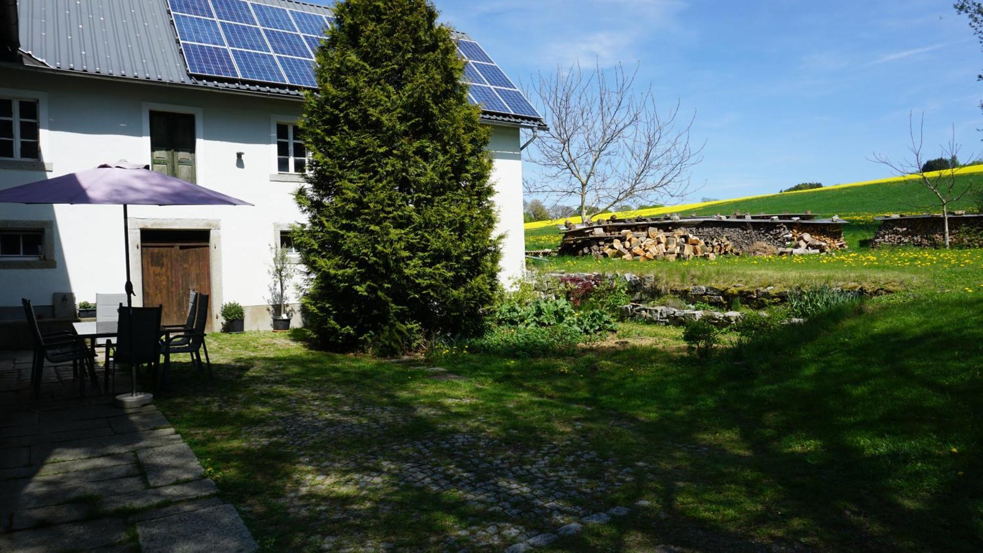 Ferienwohnung Im Bauernhaus Im Fichtelgebirge Gefrees Buitenkant foto